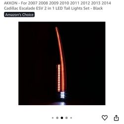 Akkon 1 In 1 Led Tail Light Black Cadillac Escalade For 2007-2014 