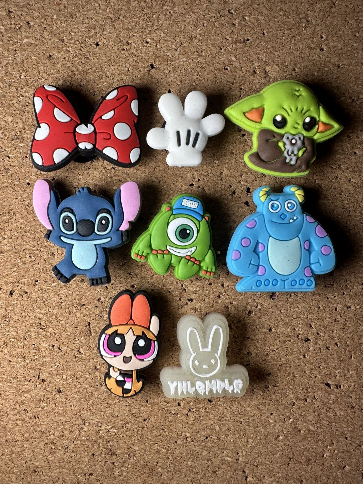 Disney + Others Croc Shoe Charms Set of 8