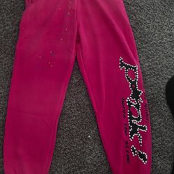 Pink Sp5der Pants 