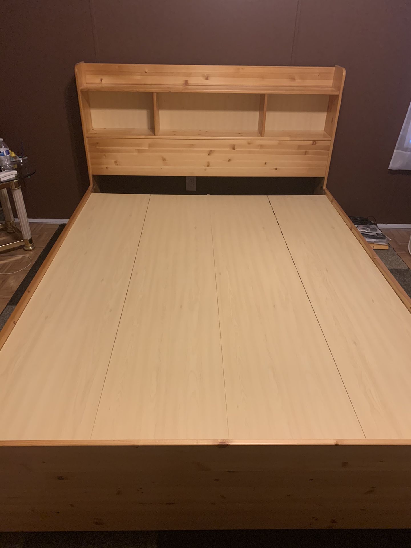Solid Pine Queen Size captains bed with Storage