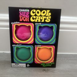 Needoh Cool Cats Box Of 4