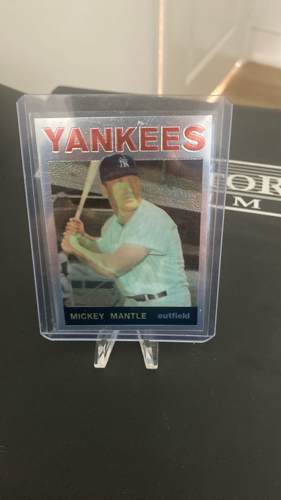 Mickey Mantle Baseball Card - Reprint Refractor 