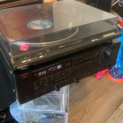 Luxman amplifier receiver, techniques turntable