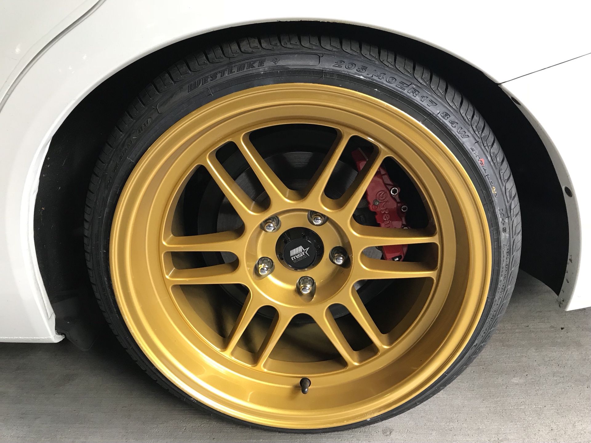 MST wheels 17x9.5+20 wrapped with westlake all season tires 205/40/17