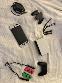 OLED Switch + Accessories and Carrying Case
