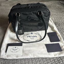 Vintage Authentic Black Small Prada Handbag