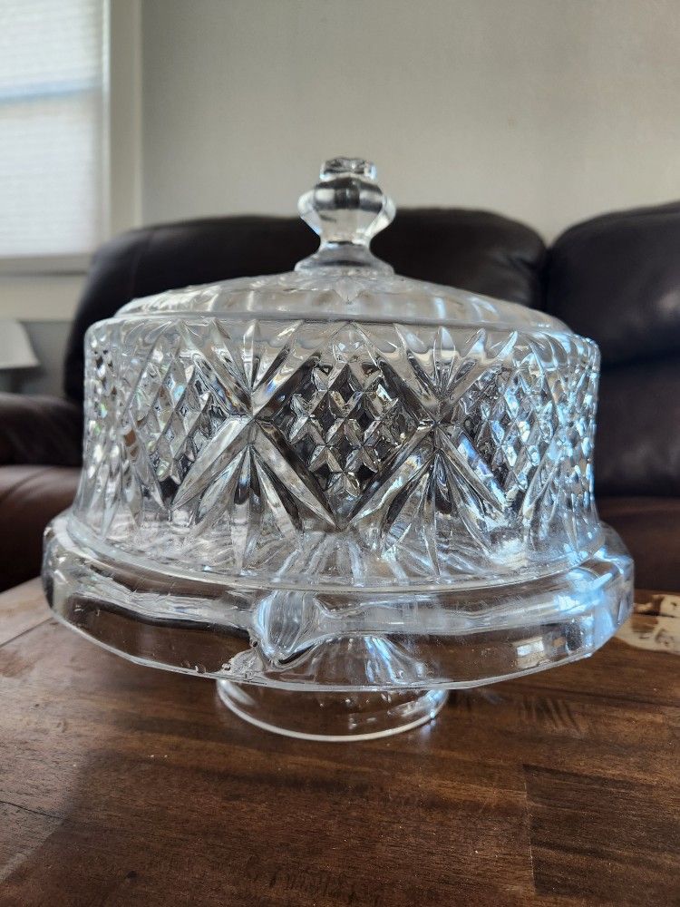 Glass Cake And Snack Stand