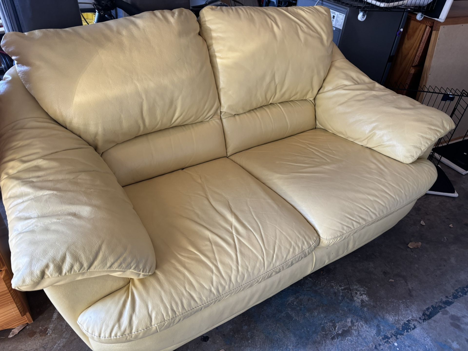 Leather Loveseat