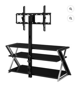 PS4, TV stand and Samsung plasma tv