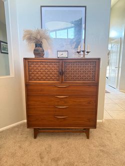 Mid Century Modern Highboy Dresser
