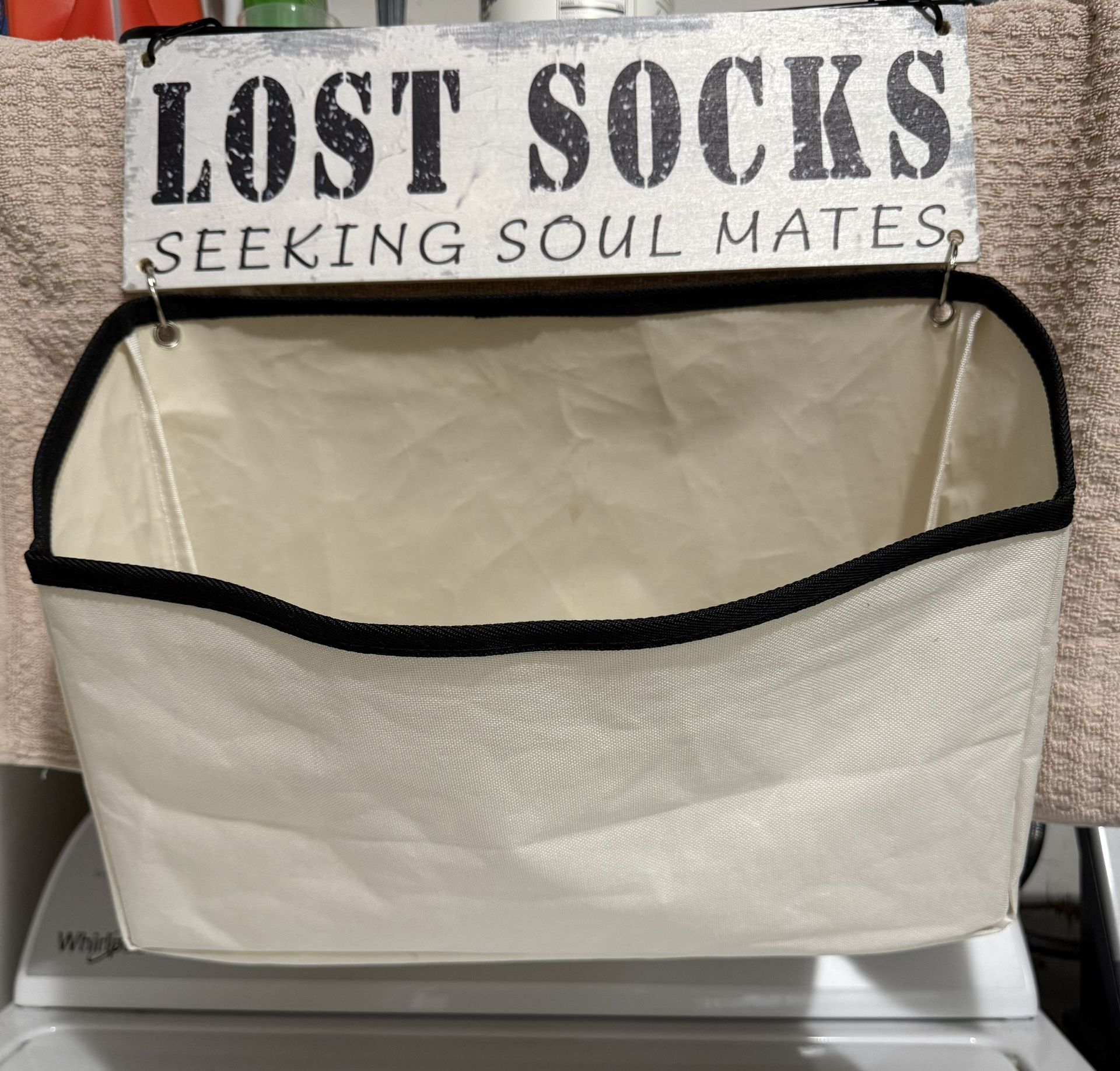 Laundry Room Sign Lost Sock Washer Dryer Organize
