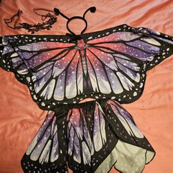 Girl's Purple Butterfly Constume