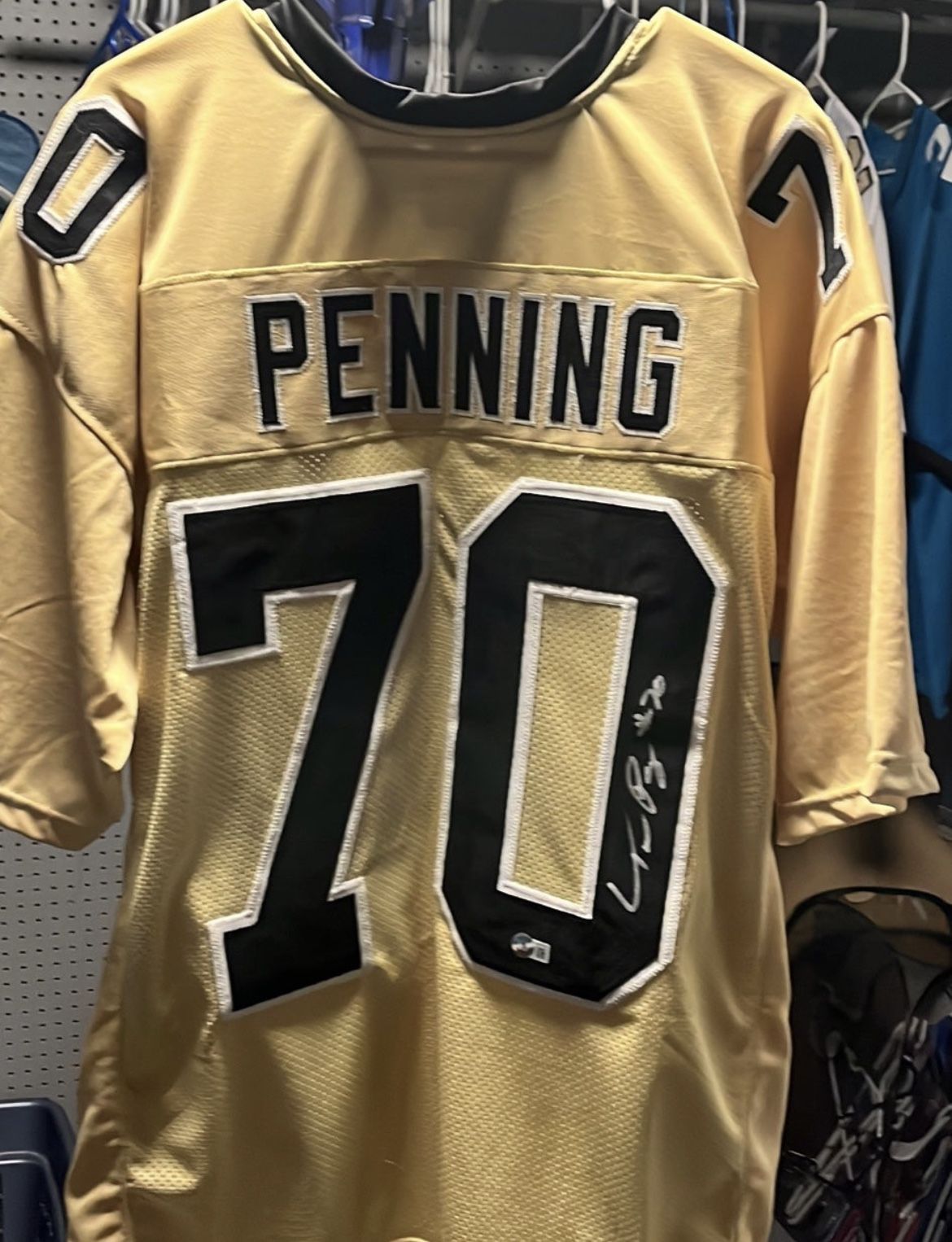 Signed XL jersey By Trevor Penning Of The New Orleans Saints With Hologram!