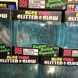 NeeDoh Nice Cube Glitter & Glow Squishy Toy (Brand New) – Stress Relief / Kids Toy