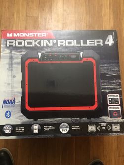 Monster Rockin Roller 4 RR4 Portable Bluetooth Speaker for Sale