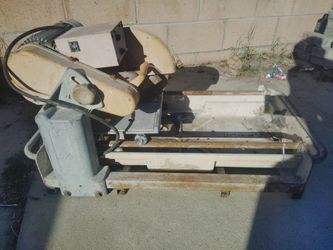 Wet Tile Saw with Water Tray