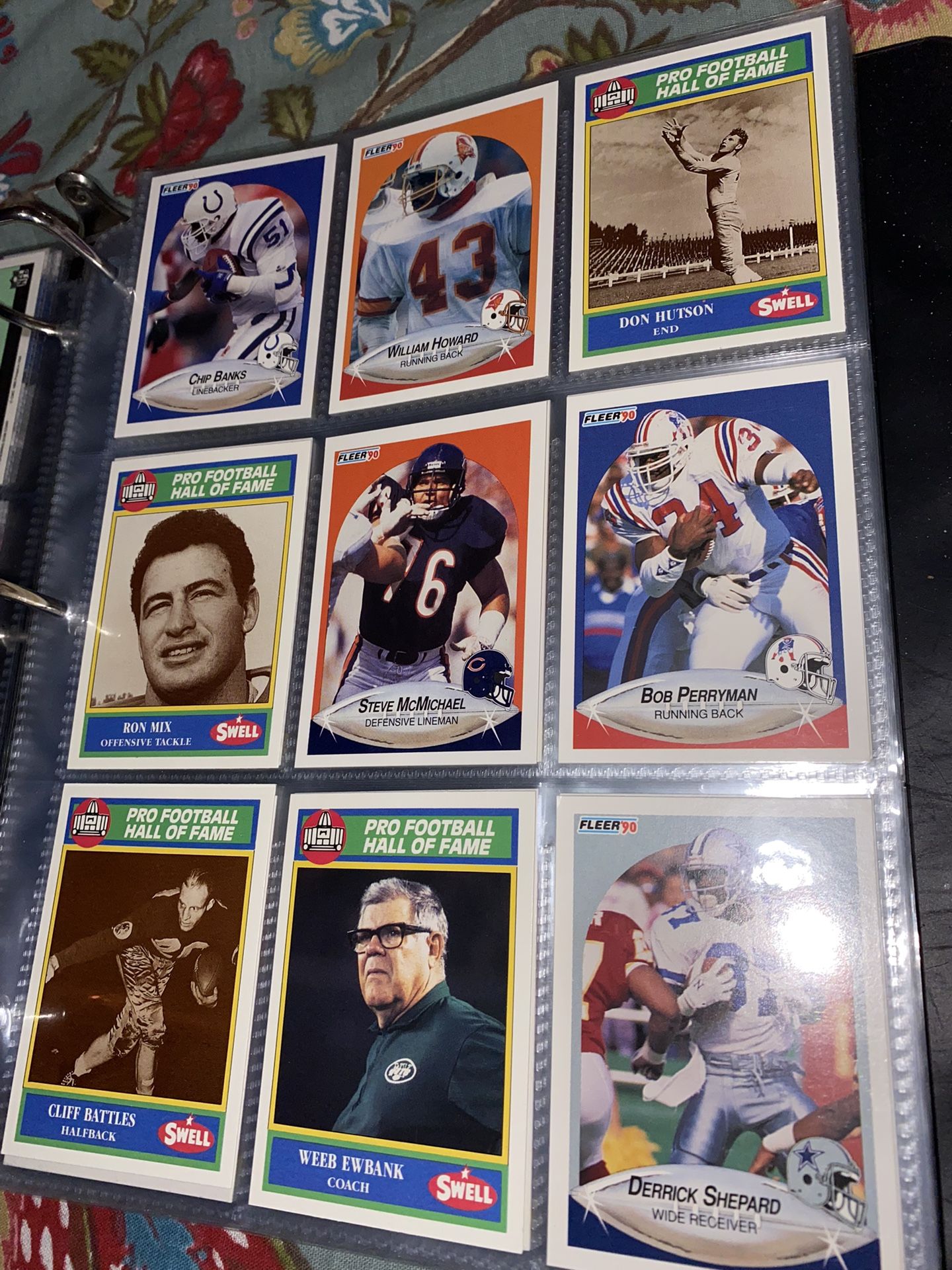 Sports card binder lot - baseball, Nascar , Basketball football Over 50 sheets