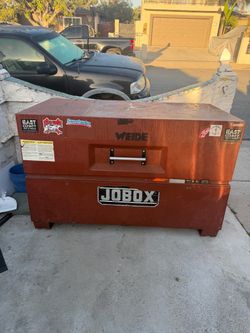 Heavy-Duty JOBOX Steel Jobsite Tool Storage Chest