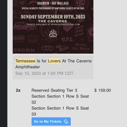 Tennessee is for Lovers concert 9/10/23 at The Caverns in Pelham, TN