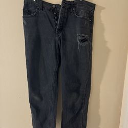     Women’s Distressed Dark Wash Jeans