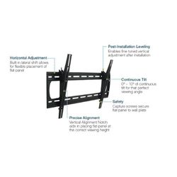 "Universal tilting Mount for 37"" to 63""+ flat panel screens, Tilt TV Wall Mount LED & LCD HDTV up to VESA 600x400, 50kgs Compatible with Samsung, Vi