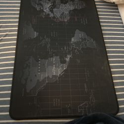 world map mousepad
