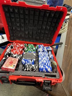 Casinoite Professional Poker Chips Set Billium 500 pcs | 10 Plaques Red Hard 