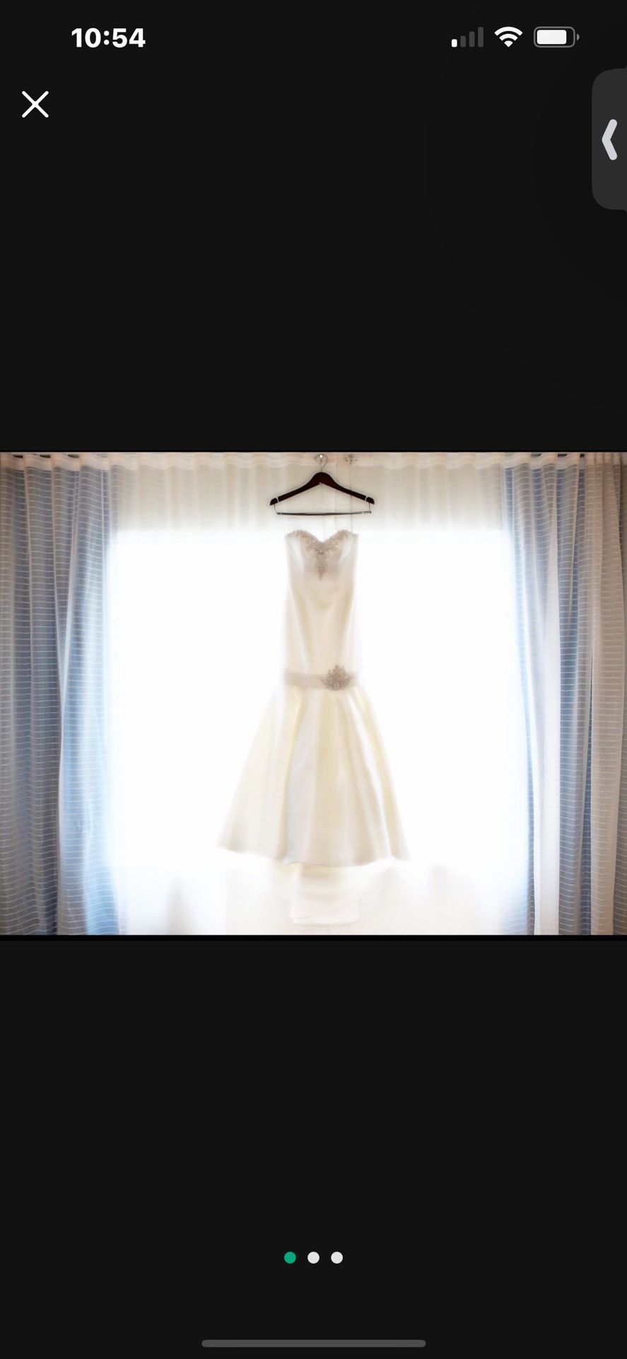 Designer Wedding Dress – $150