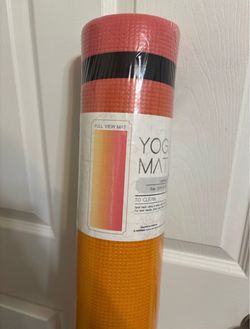 Gradient Pink to Orange Yoga Mat