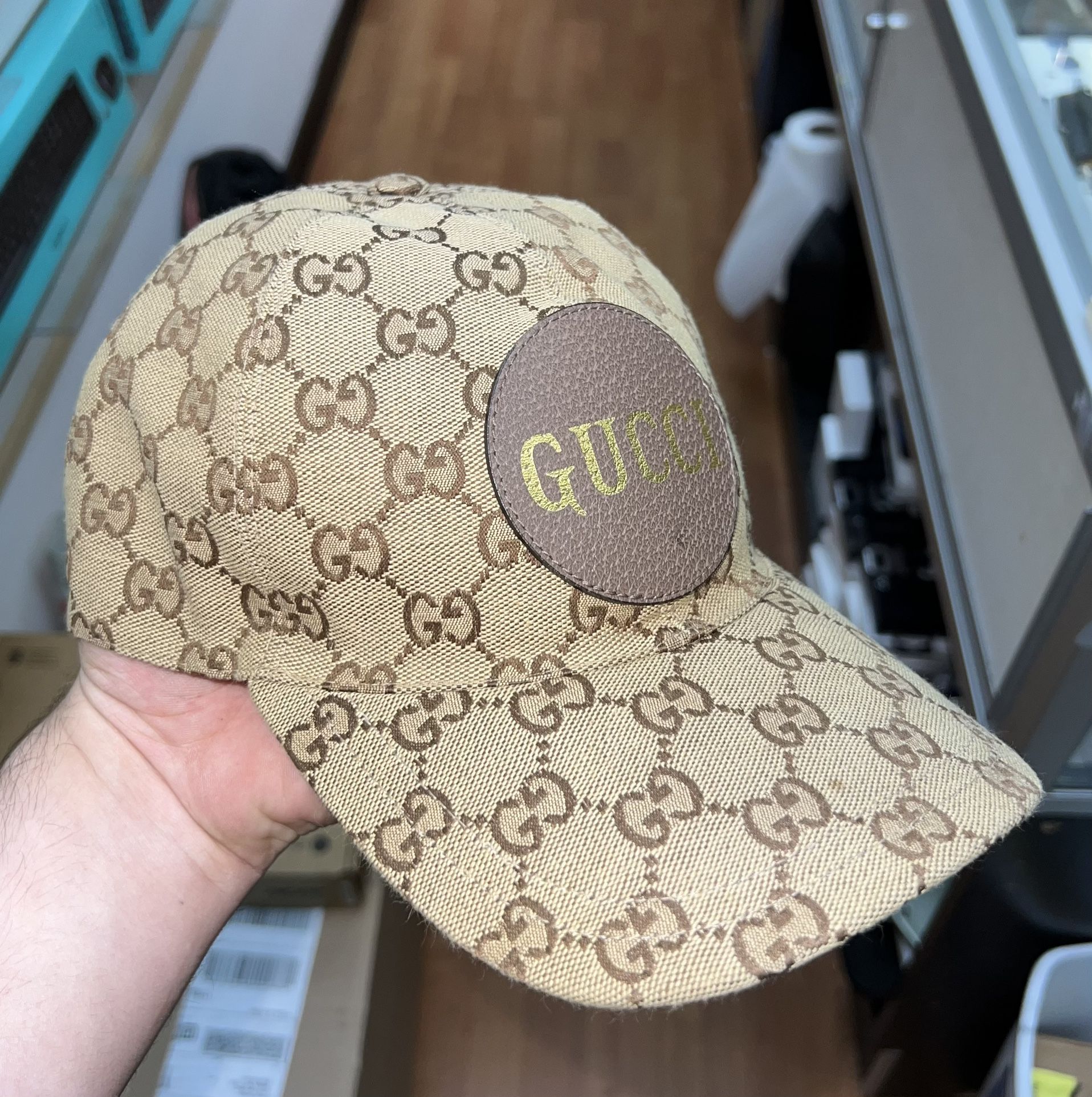 Gucci Canvas Baseball Hat Mint Condition 