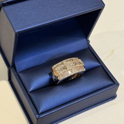 Diamond Ring Rose Gold Iced
