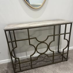 Console Sofa Table - Contemporary Gold Finish