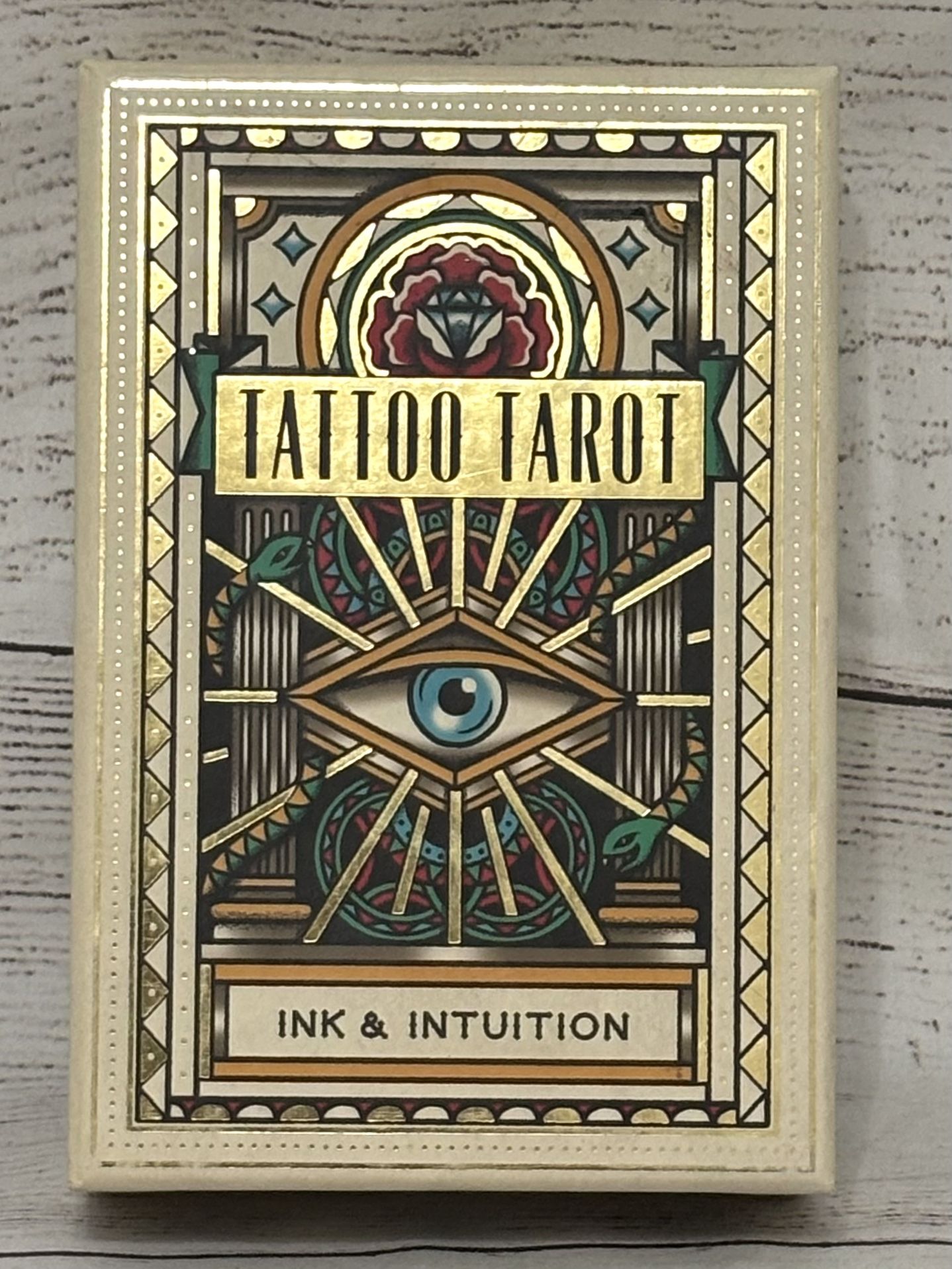 New Open Box Tattoo Tarot Card Set