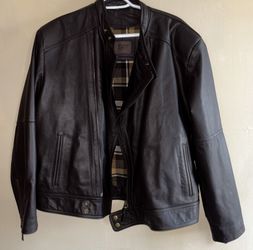 Vintage Badana Plaid Leather Jacket 