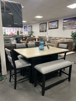 6PC Counter Height Dining Set
