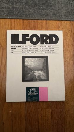 ILFORD 13 Photographic Paper 8x10in Multigrade IV RC de Luxe