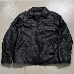 Vintage 90’s Casablanca Black Leather Jacket