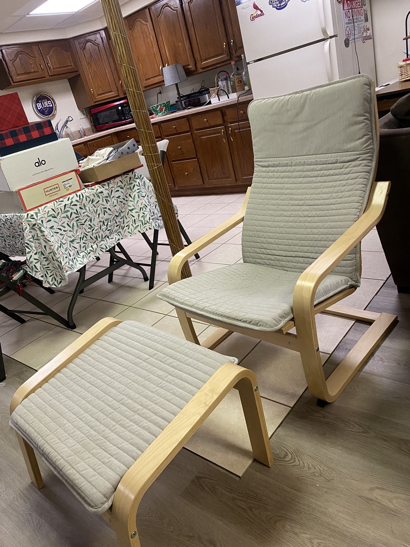 IKEA Poäng Armchair And Ottoman