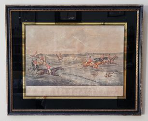 1835 Henry Alken The Quorn Hunt Plate VII Hand Colored Aquatint Ackermann