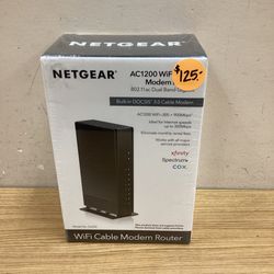 NETGEAR AC1200 WiFi CABLE MODEM ROUTER .