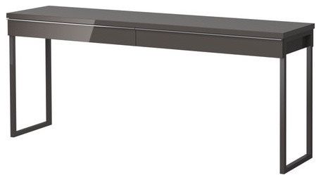IKEA BESTÅ BURS Desk,hallway console/entry table High Gloss Gray L71”*D16”*H30”(address⬇️)
