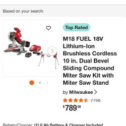 Milwaukee Tools Battery No Cords