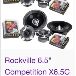 Brand new unopened Rockville 6.5 Competition speakers 