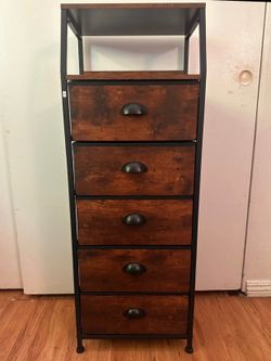 Furnulem Tall 5 Drawers Dresser