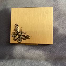 Vintage Butterfly Compact