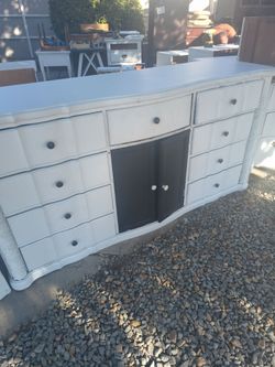 White Painted French Provincial Dresser