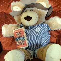 1985 Xavier Robert's- Furskins " Dudley" Plush Teddy Bear 