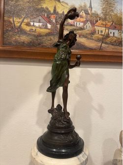 French bronze statue