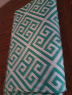 Threshold teal 2 panels (1 window) curtains 85" like new