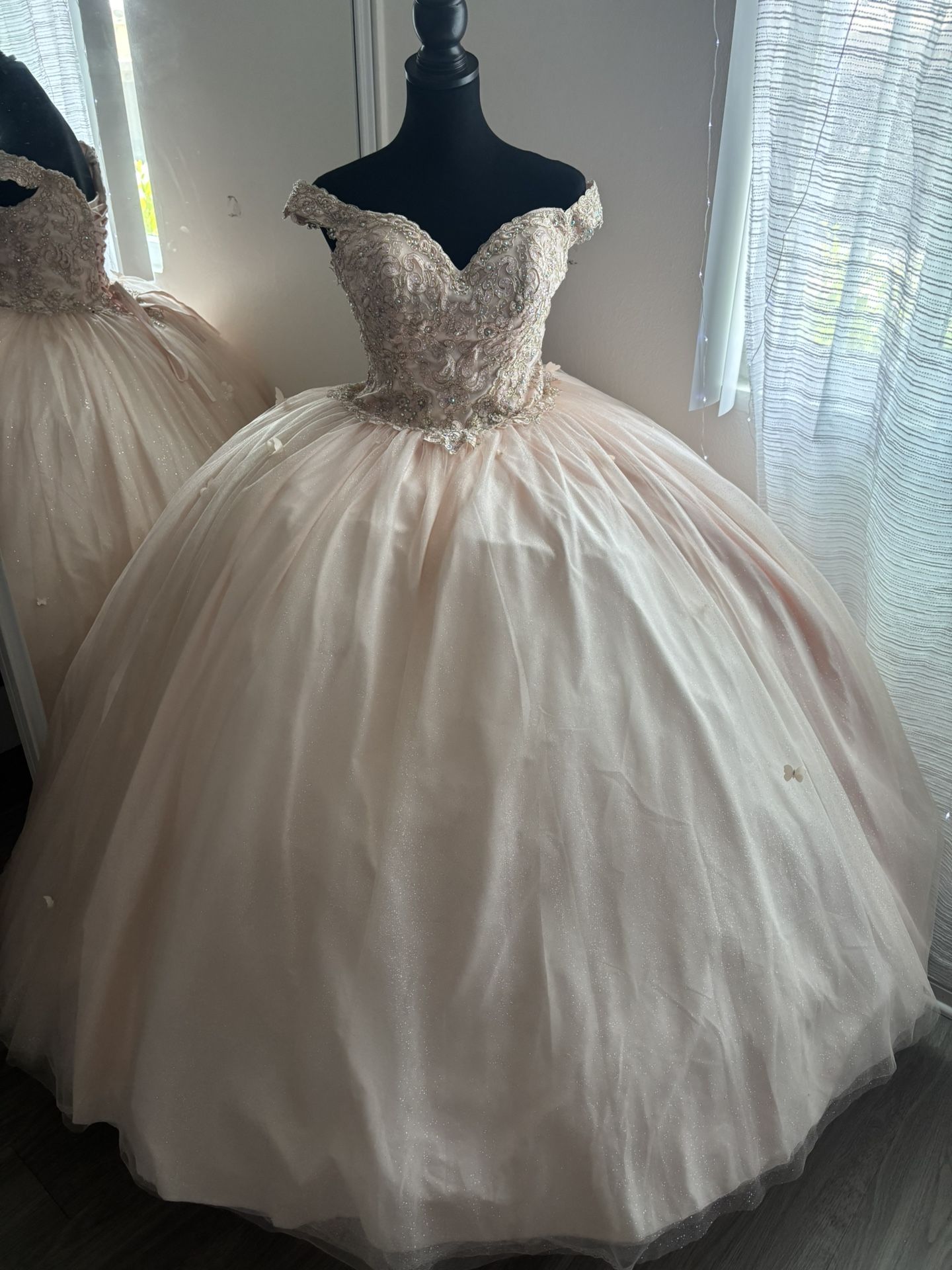 New Pink 15 Quinceanera Dress